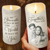 Custom Photo The Best Moments Are The Ones Spent With You - Couple Personalized Custom LED Candle - Christmas Gift For Husband Wife, Anniversary
