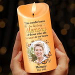 Custom Photo Forever In My Heart - Memorial Personalized Custom LED Candle - New Arrival, Sympathy Gift, Christmas Gift For Family Members