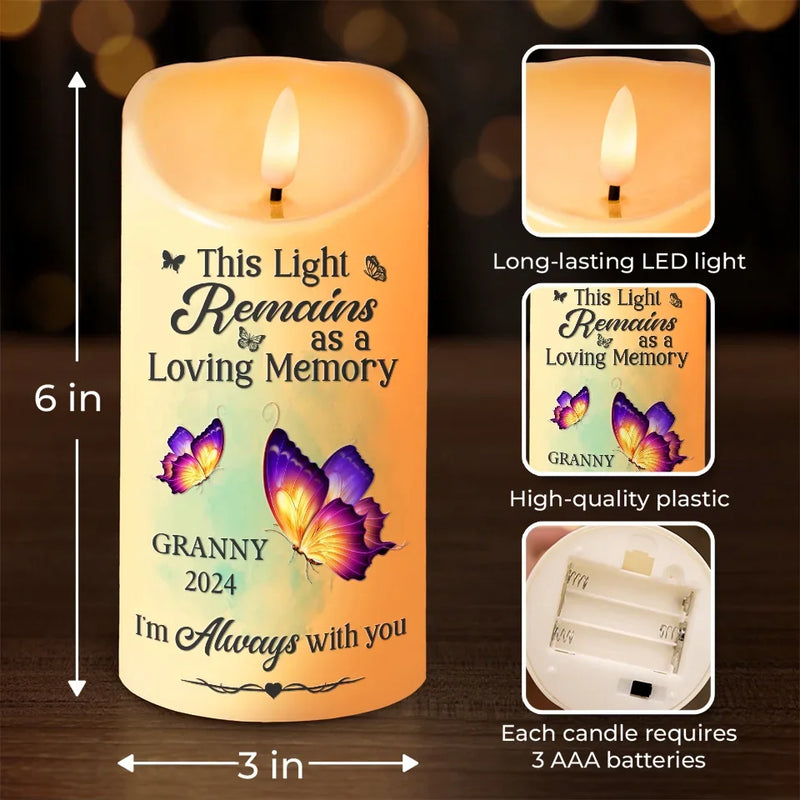 Those Who Touch Our Lives, Stay In Our Hearts Forever - Memorial Personalized Custom LED Candle - New Arrival, Christmas Gift, Sympathy Gift For Family Members