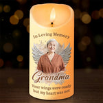Custom Photo In My Heart, You Will Always Stay - Memorial Personalized Custom LED Candle - Sympathy Gift, Christmas Gift, New Arrival Gift For Grandma