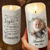 Custom Photo A Heart So Deeply Loved - Memorial Personalized Custom LED Candle - New Arrival, Sympathy Gift, Christmas Gift For Family Members