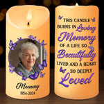 Custom Photo You Are Never Gone From My Heart - Memorial Personalized Custom LED Candle - New Arrival, Christmas Gift, Sympathy Gift For Family Members