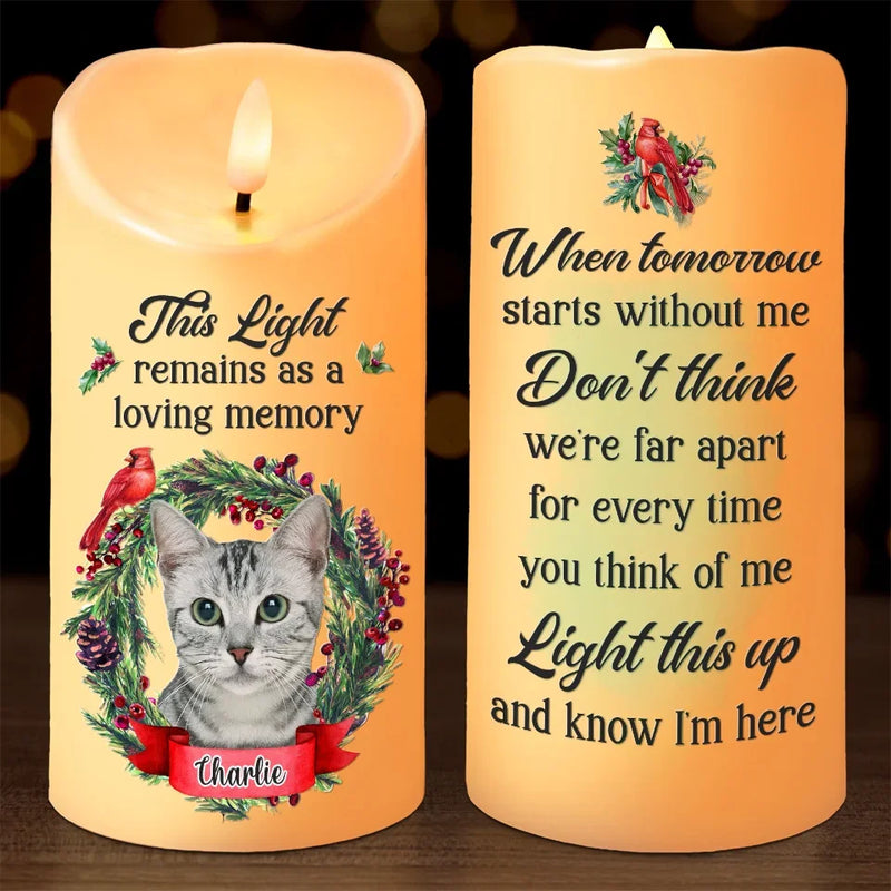 Custom Photo Much Loved Never Forgotten
 - Memorial Personalized Custom LED Candle - Sympathy Gift, Christmas Gift, New Arrival Gift For Pet Owners, Pet Lovers