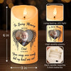 Custom Photo Honoring A Life Well-Lived - Memorial Personalized Custom LED Candle - New Arrival, Christmas Gift, Sympathy Gift For Family Members