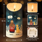 Your Light Will Always Shine In My Heart - Memorial Personalized Custom LED Candle - Sympathy Gift, Christmas Gift For Dog Lovers, Pet Lovers