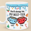 We Make A Tea-rrific Pair - Bestie Personalized Custom 3D Inflated Effect Printed Mug - Christmas Gift For Best Friends, BFF, Sisters