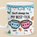 We Make A Tea-rrific Pair - Bestie Personalized Custom 3D Inflated Effect Printed Mug - Christmas Gift For Best Friends, BFF, Sisters