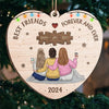 You Are An Indispensable Piece Of My Life - Bestie Personalized Custom Ornament - Wood Custom Shaped - Christmas Gift For Best Friends, BFF, Sisters