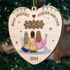 You Are An Indispensable Piece Of My Life - Bestie Personalized Custom Ornament - Wood Custom Shaped - Christmas Gift For Best Friends, BFF, Sisters