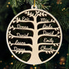 The Tree Is A Reminder Of The Love That Grows Within Our Family - Family Personalized Custom Ornament - Acrylic Custom Shaped - Christmas Gift For Family Members