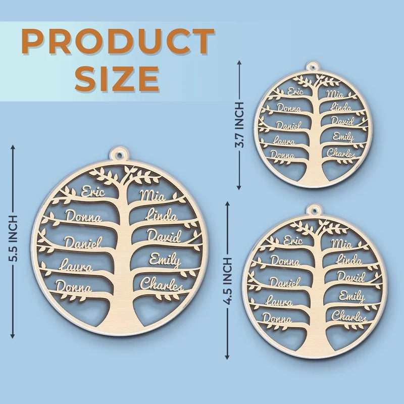 The Tree Is A Reminder Of The Love That Grows Within Our Family - Family Personalized Custom Ornament - Acrylic Custom Shaped - Christmas Gift For Family Members