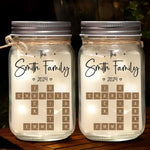 Family Is Where Love Is Endless - Family Personalized Custom Mason Jar Light - Christmas Gift For Family Members