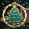 A Family Is The Sparkle On The Christmas Tree Of Life - Family Personalized Custom Ornament - Wood Custom Shaped - Christmas Gift For Family Members