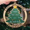 A Family Is The Sparkle On The Christmas Tree Of Life - Family Personalized Custom Ornament - Wood Custom Shaped - Christmas Gift For Family Members