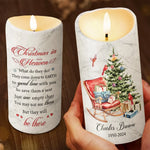 Feeling The Spirit Of Our Loved Ones Around Us - Memorial Personalized Custom LED Candle - Sympathy Gift, Christmas Gift For Family