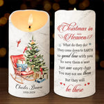 Feeling The Spirit Of Our Loved Ones Around Us - Memorial Personalized Custom LED Candle - Sympathy Gift, Christmas Gift For Family