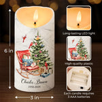 Feeling The Spirit Of Our Loved Ones Around Us - Memorial Personalized Custom LED Candle - Sympathy Gift, Christmas Gift For Family