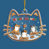 Meowy Catmas - Cat Personalized Custom 3 Layers Shaker Ornament - Christmas Gift For Pet Owners, Pet Lovers