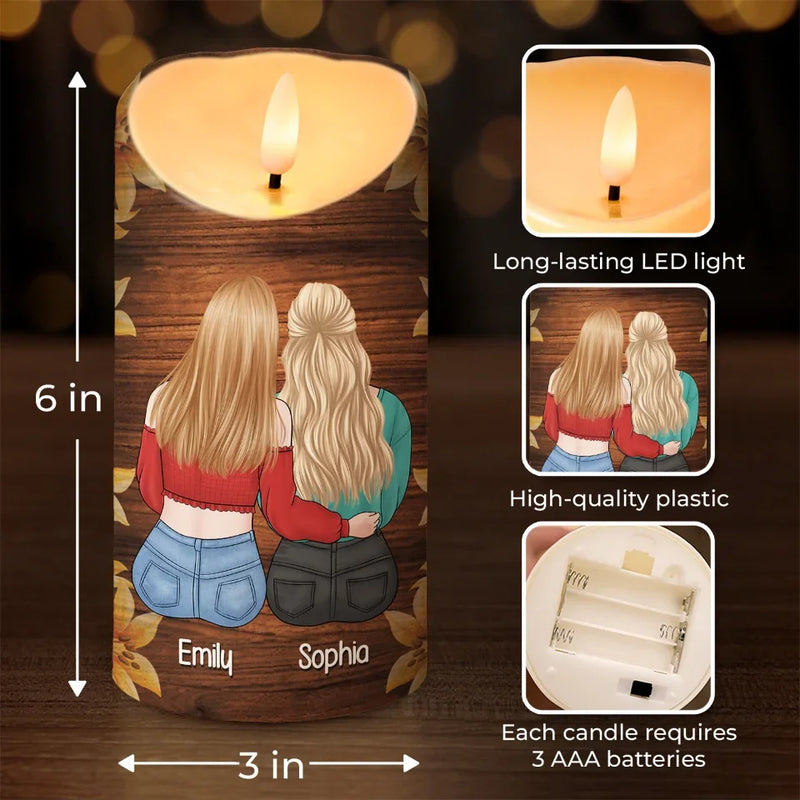 No Friendship Is An Accident - Bestie Personalized Custom LED Candle - Christmas Gift For Best Friends, BFF, Sisters