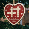 Blessed With The Best Family Ever - Family Personalized Custom Ornament - Wood Custom Shaped - Christmas Gift For Family Members