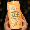 Our First Christmas Together - Couple Personalized Custom LED Candle - Christmas Gift For Husband Wife, Anniversary, First Christmas