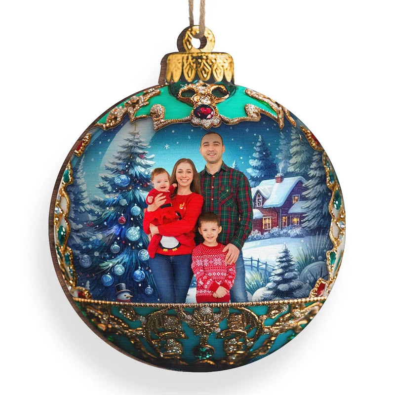 Custom Photo Family Makes Christmas Special - Family Personalized Custom Ornament - Wood Custom Shaped - Christmas Gift For Family Members