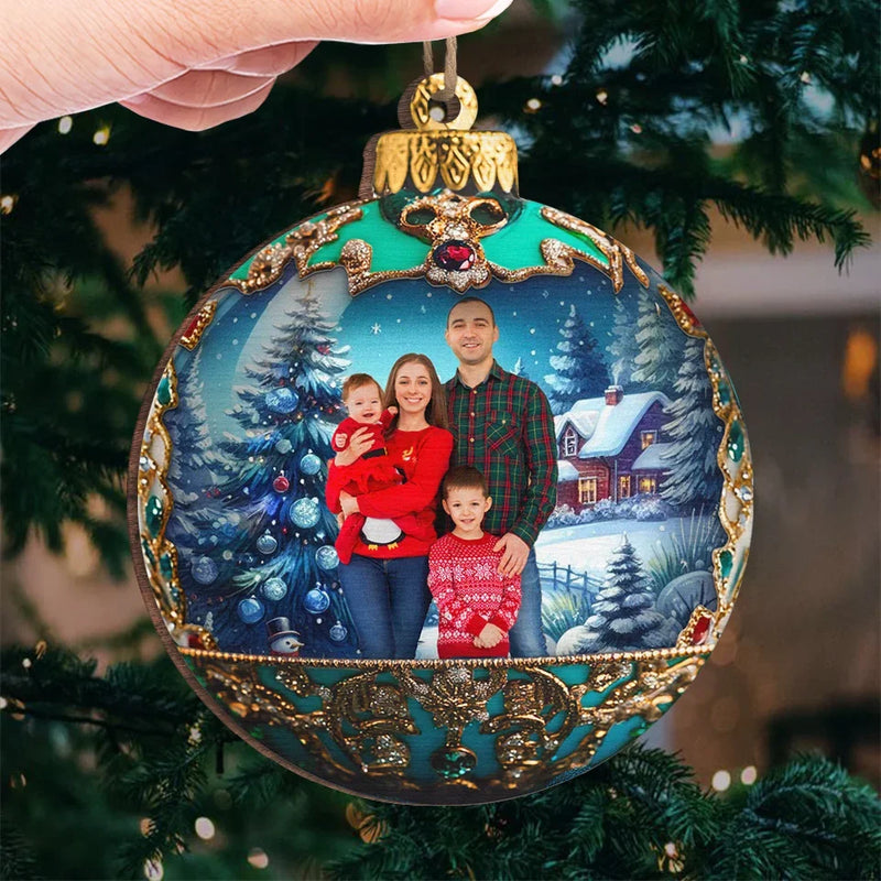 Custom Photo Family Makes Christmas Special - Family Personalized Custom Ornament - Wood Custom Shaped - Christmas Gift For Family Members