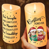 Thank you For Being My Friend - Bestie Personalized Custom LED Candle - Christmas Gift For Best Friends, BFF, Sisters