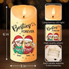 Thank you For Being My Friend - Bestie Personalized Custom LED Candle - Christmas Gift For Best Friends, BFF, Sisters