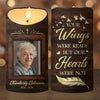 Custom Photo There Are No Goodbyes For Us - Memorial Personalized Custom LED Candle - Sympathy Gift, Christmas Gift For Family Members