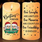 Thank you For Being My Friend - Bestie Personalized Custom LED Candle - Christmas Gift For BFF, Best Friends, Sisters