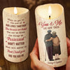 Your Love Is My Greatest Treasure - Couple Personalized Custom LED Candle - Christmas Gift For Husband Wife, Anniversary