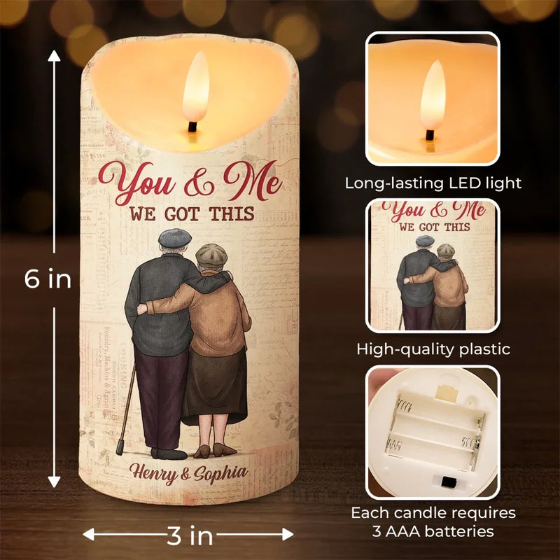 Your Love Is My Greatest Treasure - Couple Personalized Custom LED Candle - Christmas Gift For Husband Wife, Anniversary