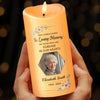 Custom Photo In Loving Memory Of A Gentle Soul - Memorial Personalized Custom LED Candle - Sympathy Gift, Christmas Gift For Family Members