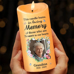 Custom Photo You Left A Beautiful Legacy - Memorial Personalized Custom LED Candle - Sympathy Gift, Christmas Gift For Grandma, Family