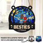 Custom Name Best Friend Gifts - Personalized Suncatcher Ornament