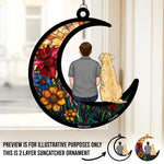 Eternal Nap In The Sun - Memorial Personalized Window Hanging Suncatcher - Sympathy Gift For Pet Owners, Pet Lovers