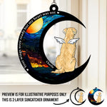 I Miss You A Lot - Memorial Personalized Window Hanging Suncatcher - Sympathy Gift For Dog Lovers