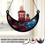 Custom Name Family Gifts for Grandma - Personalized Suncatcher Ornament