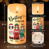 Real Friends Make Every Moment Count - Bestie Personalized Custom LED Candle - Christmas Gift For Best Friends, BFF, Sisters