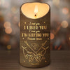 Love Is In Every Touch - Couple Personalized Custom LED Candle - Christmas Gift For Husband Wife, Anniversary