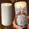 Those We Love Don't Go Away, They Fly Beside Us Every Day - Memorial Personalized Custom LED Candle - Christmas Gift, Sympathy Gift For Family Members