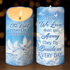 This Candle Burns Bright In Remembrance Of A Beautiful Soul - Memorial Personalized Custom LED Candle - Sympathy Gift, Christmas Gift For Family Members