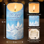 This Candle Burns Bright In Remembrance Of A Beautiful Soul - Memorial Personalized Custom LED Candle - Sympathy Gift, Christmas Gift For Family Members