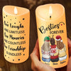 Thank You For Being My Sista - Bestie Personalized Custom LED Candle - Christmas Gift For Best Friends, BFF, Sisters