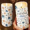 Distance Means So Little When Someone Means So Much - Bestie Personalized Custom 3D Inflated Effect Printed LED Candle - Christmas Gift For Best Friends, BFF, Sisters