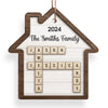 Home Is Where My Family Is - Family Personalized Custom Ornament - Wood Custom Shaped - Christmas Gift For Family Members