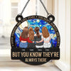 Our Friendship Knows No Distance - Bestie Personalized Window Hanging Suncatcher Ornament - Gift For Best Friends, BFF, Sisters