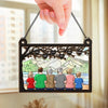 Home For Christmas Means Family By Your Side - Family Personalized Window Hanging Suncatcher - Christmas Gift For Family Members