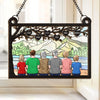 Home For Christmas Means Family By Your Side - Family Personalized Window Hanging Suncatcher - Christmas Gift For Family Members